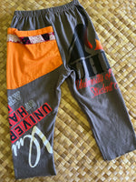 Load image into Gallery viewer, Kids Size 4 "Grey &amp; Orange UH Hilo" ʻOpihi Picker Pants
