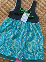 Load image into Gallery viewer, Kids Size 4 &quot;Blue Paisley Conservation&quot; Kuʻuipo Dress
