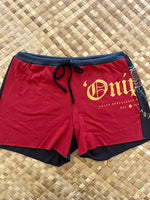 Load image into Gallery viewer, Ladies Size M &quot;Black &amp; Red Rose Child&quot; Simple Shorty
