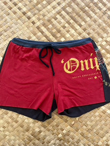 Ladies Size M "Black & Red Rose Child" Simple Shorty
