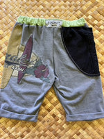 Load image into Gallery viewer, Kids Size 6 &quot;Slate Grey Hanalei Surf&quot; Beach Comber Shorts
