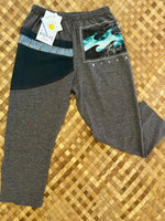 Load image into Gallery viewer, Kids Size 6 &quot;Blue &amp; Grey Waves&quot; ʻOpihi Picker Pants
