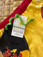 Load image into Gallery viewer, Kids Size 6 &quot;Yellow &amp; Red Hawaii Music Festival&quot; Beach Comber Shorts
