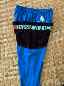 Kids Size 6 "Blue & Black Summer Fun" ʻOpihi Picker Pants