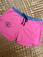 Load image into Gallery viewer, Ladies Size XL &quot;Pink &amp; Blue Coco Beach&quot; Simple Shorty Shorts
