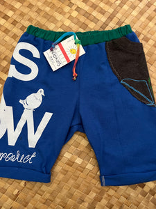 Kids Size 8 "Blue & Green Das Da How" Beach Comber Shorts
