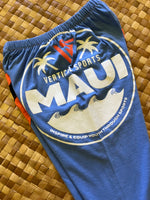 Load image into Gallery viewer, Kids Size 4 "Blue &amp; Orange Maui Wave" ʻOpihi Picker Pants

