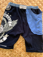 Load image into Gallery viewer, Kids Size 6 &quot;Navy Blue Honolulu Police&quot; Beach Comber Shorts
