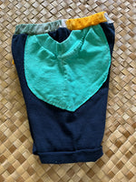 Load image into Gallery viewer, Kids Size 2 &quot;Teal and Blue Aloha Made&quot; Beach Comber Shorts
