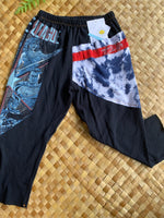 Load image into Gallery viewer, Kids Size 4 &quot;Black &amp; Red Justice League&quot; ʻOpihi Picker Pants
