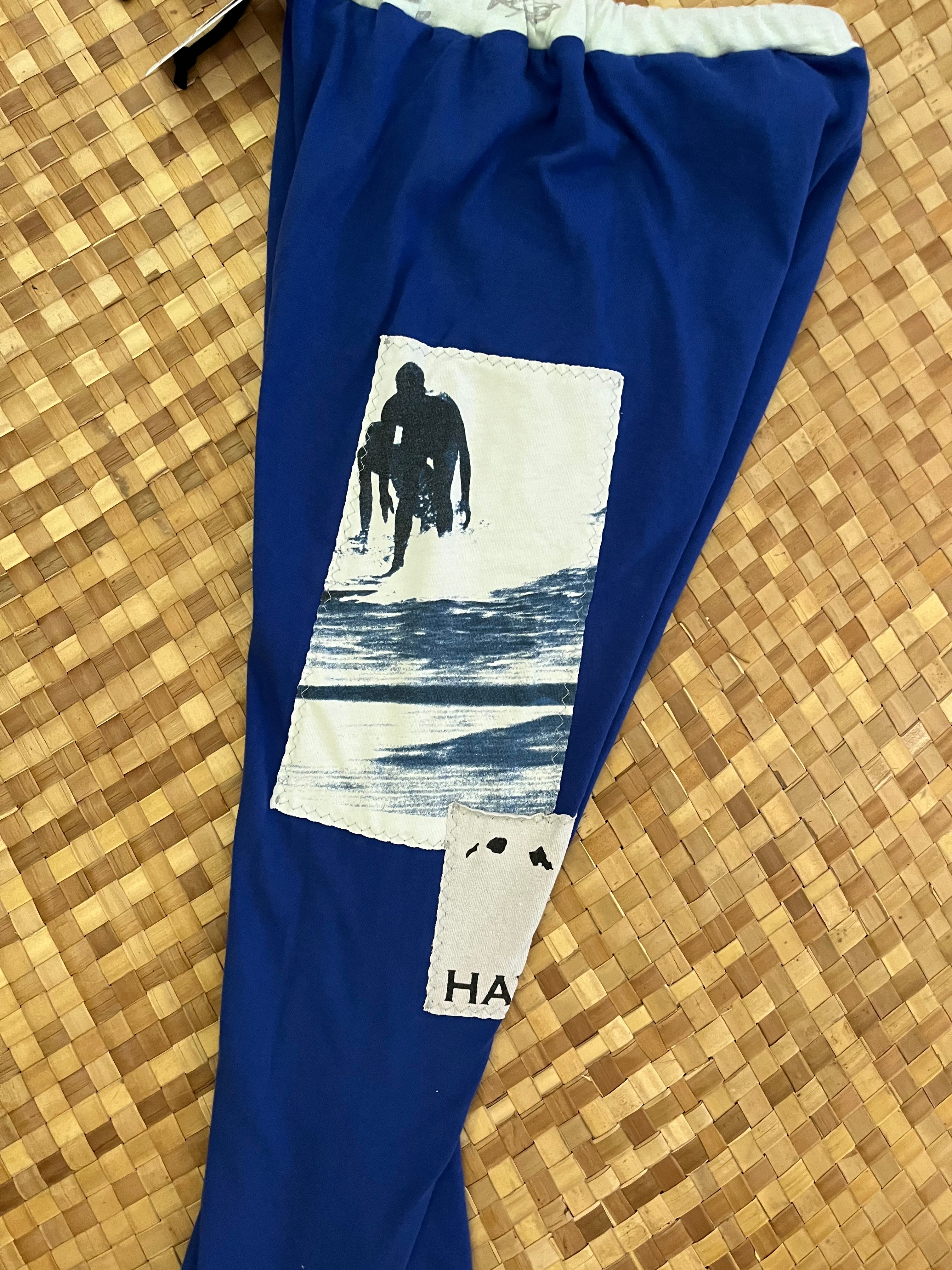 Kids Size 10 "Shades of Blue Surfing" Holoholo Pants