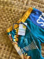 Load image into Gallery viewer, Kids Size 4 "Teal &amp; Blue Disney World" Beach Comber Shorts

