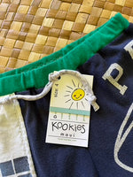Load image into Gallery viewer, Kids Size 4 &quot;Navy &amp; Green Pearl Jam&quot; Beach Comber Shorts
