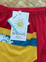 Load image into Gallery viewer, Kids Size 4 &quot;Red &amp; Blue Malama Na Keiki&quot; ʻOpihi Picker Pants
