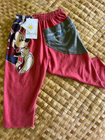 Load image into Gallery viewer, Kids Size 2 "Red Mickey Mouse" ʻOpihi Picker Pants
