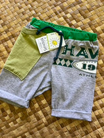 Load image into Gallery viewer, Kids Size 2 &quot;Green &amp; Grey University of Hawaii&quot; Beach Comber Shorts
