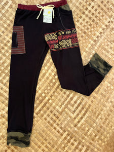 Kids Size 12 "Red & Black Riding Mountains" Holoholo Pants