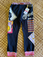 Load image into Gallery viewer, Kids Size 8 "Black &amp; Stripes Nirvana" Holoholo Pants
