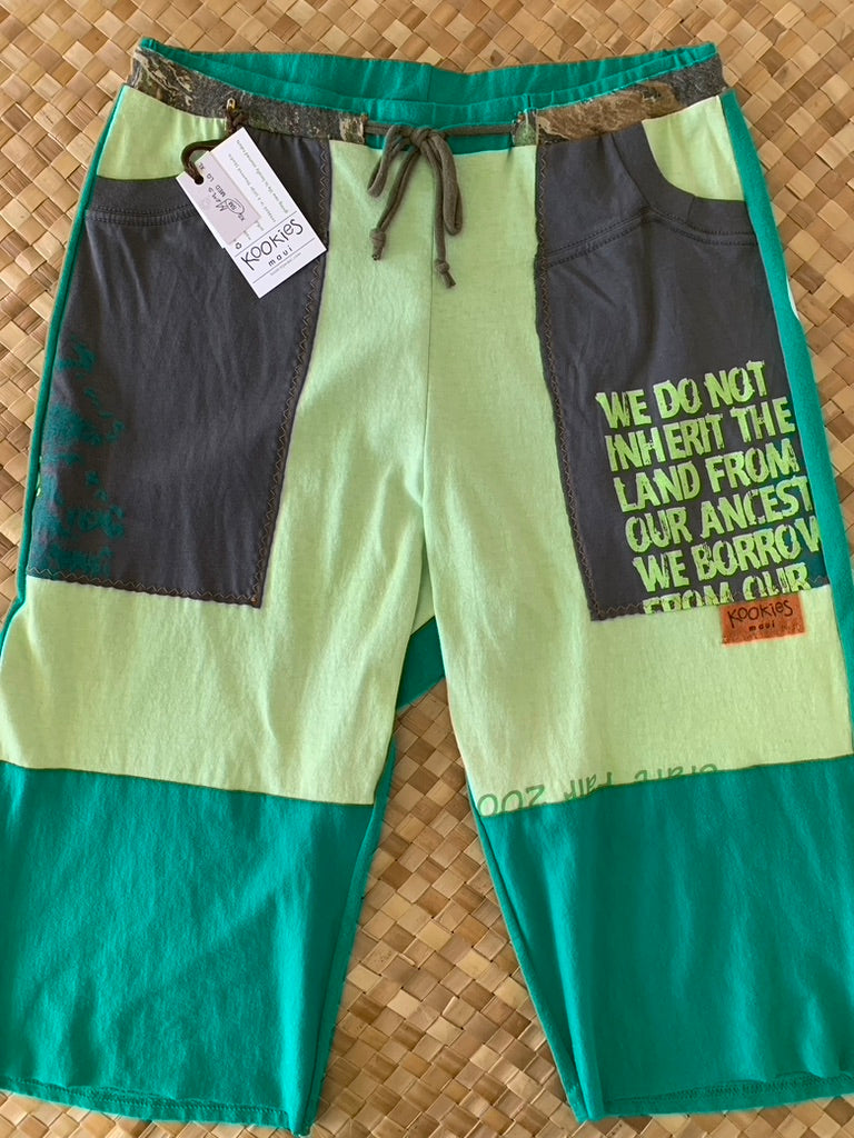 Mens Size S "Green & Camo Kush" ʻOpihi Picker Shorts