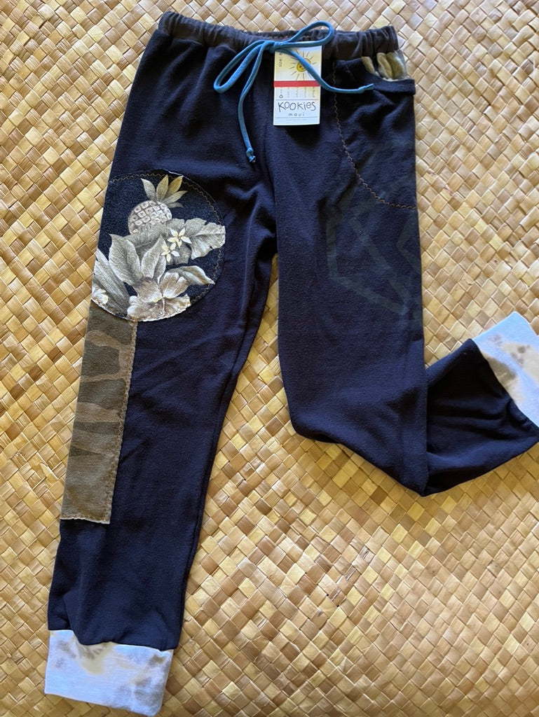 Kids Size 8 "Black Floral and Camo" Holoholo Pants