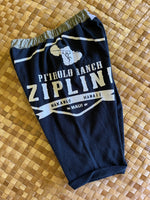 Load image into Gallery viewer, Kids Size 8 "Olive &amp; Black Zipline" Beach Comber Shorts
