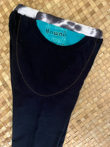 Kids Size 8 "Black & Teal Hawaii Surf" Holoholo Pants