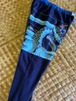 Load image into Gallery viewer, Kids Size 10 "Blue &amp; Grey Giant Squid" Holoholo Pants
