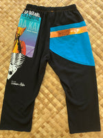 Load image into Gallery viewer, Kids Size 4 &quot;Black &amp; Teal Save Our Oceans&quot; ʻOpihi Picker Pants
