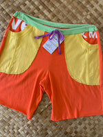 Load image into Gallery viewer, Ladies Size S &quot;Bright Primary Maui No Ka Oi&quot; Little Bit More Shortrs
