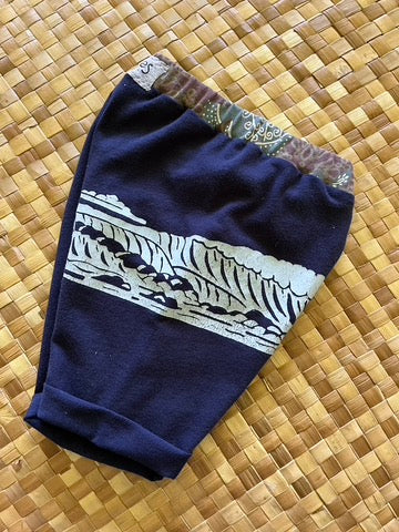 Kids Size 2 "Navy Wave" Beach Comber Shorts