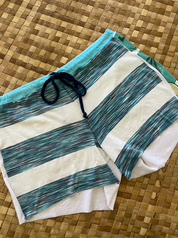 Ladies Size XS "White & Blue Beach Bash" Simple Shorty