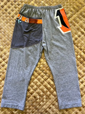 Kids Size 6 "Grey & Orange Tigers" ʻOpihi Picker Pants