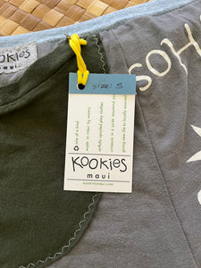 Ladies Size S "White & Grey Menehune Mayhem" Simple Shorty
