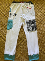 Load image into Gallery viewer, Kids Size 8 "White &amp; Blue Tails Up" Holoholo Pants
