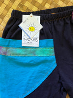 Load image into Gallery viewer, Kids Size 6 "Blue &amp; Black Music Medicine" ʻOpihi Picker Pants
