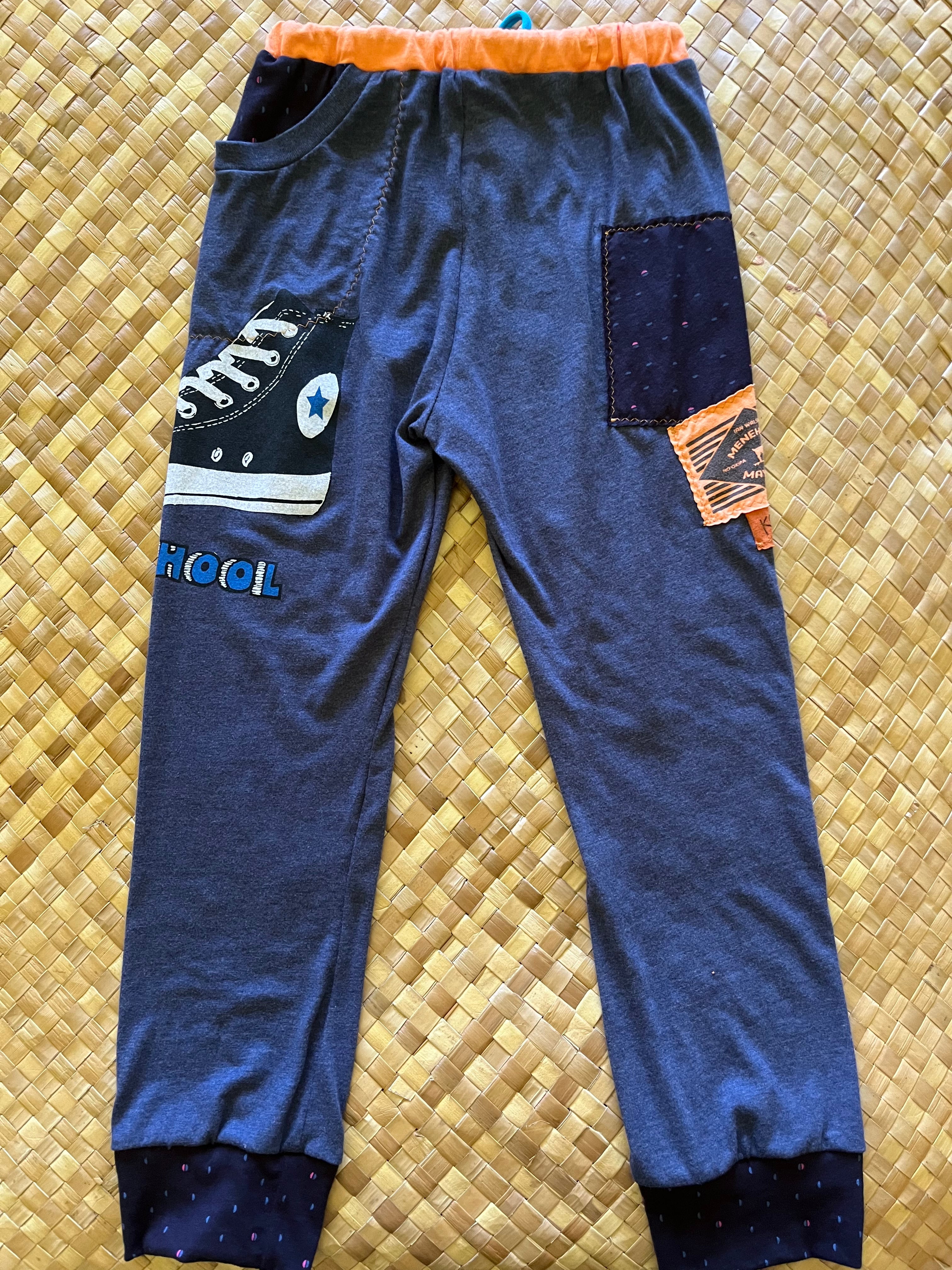 Kids Size 8 "Slate Blue High Tops" Holoholo Pants