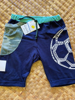 Load image into Gallery viewer, Kids Size 6 "Camo Blues Imua" Beach Comber Shorts
