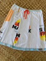 Load image into Gallery viewer, Ladies S &quot;White &amp; Oranges Runner&quot; My Favorite Gored Skirt
