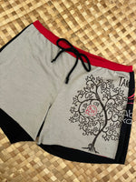 Load image into Gallery viewer, Ladies Size M &quot;Red &amp; Black Hula Dancer&quot; Simple Shorty
