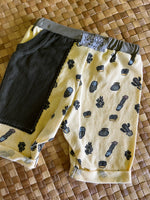 Load image into Gallery viewer, Kids Size 2 "Olive &amp; Buttercream Baby Cacti" Beach Comber Shorts
