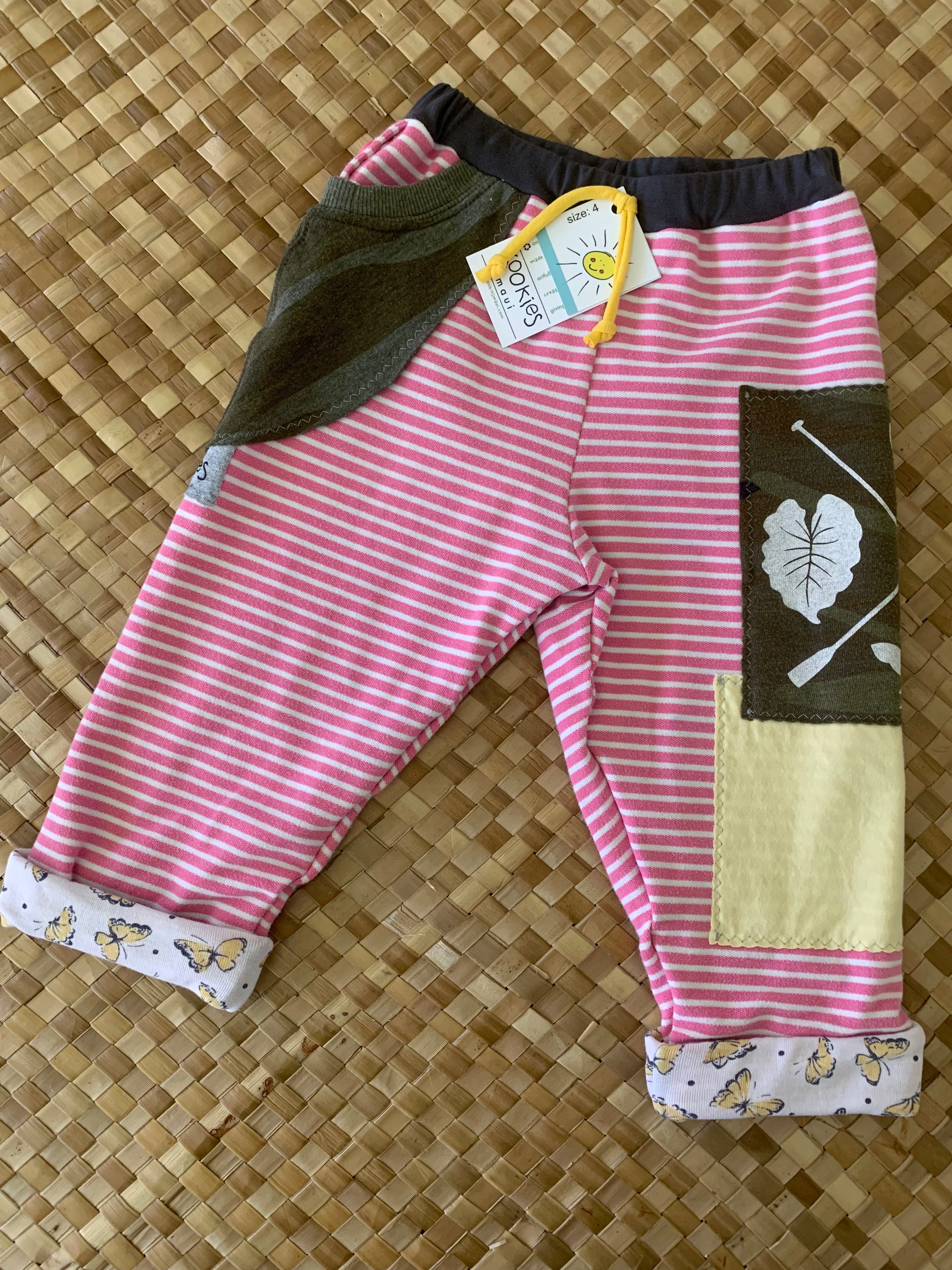 Kids Size 4 "Pink & Camo Hawaii Farmer and Rancher" Star Gazer Pants