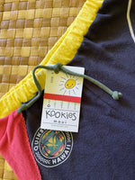 Load image into Gallery viewer, Kids Size 8 "Black &amp; Rasta Hawaii Palm Trees" Beach Comber Shorts
