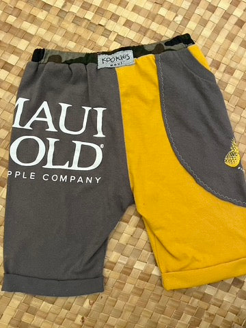 Kids Size 8 "Gold & Grey Maui Gold" Beach Comber Shorts