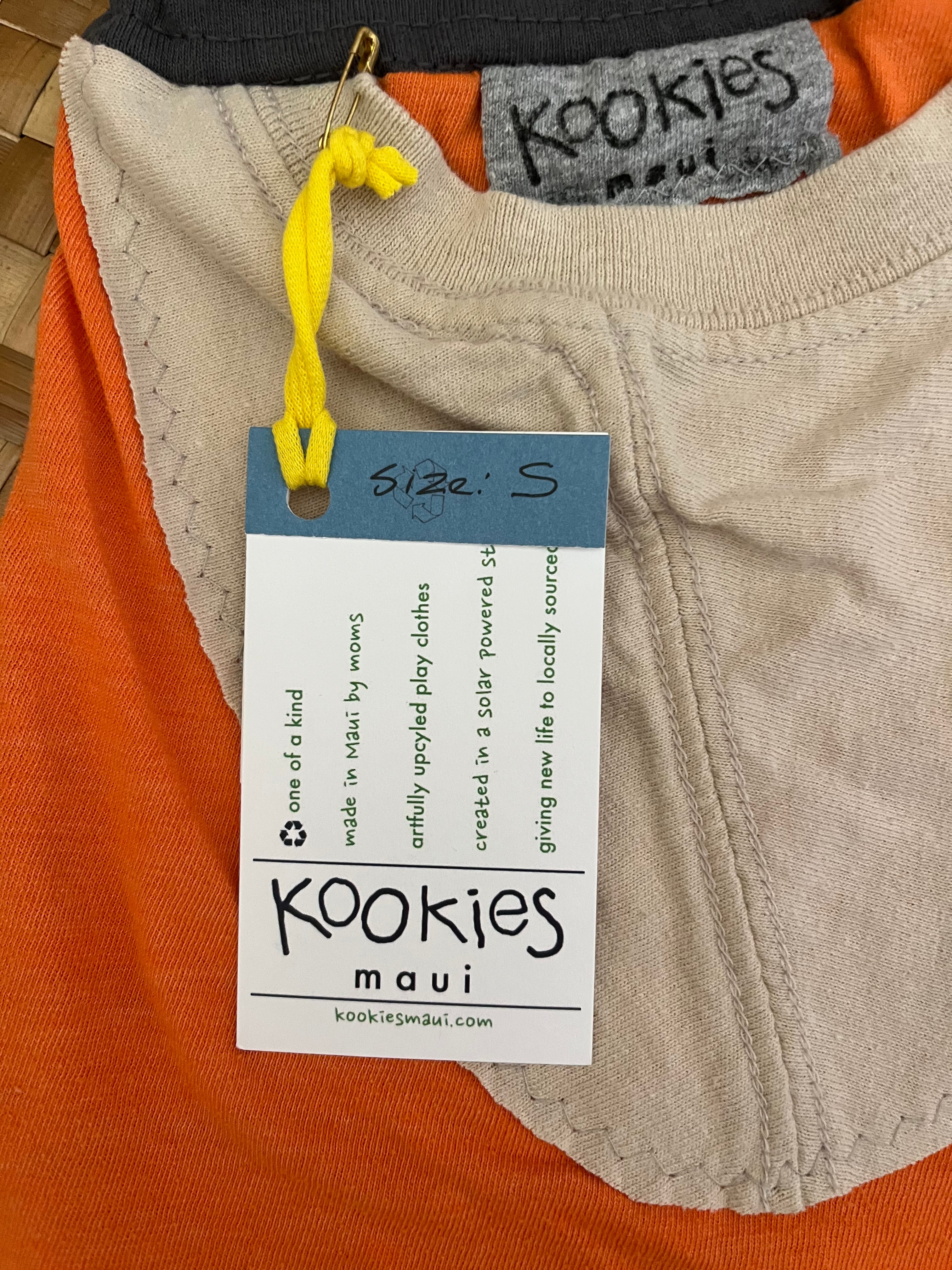 Ladies Size S "Orange & Tan Living Legend Bat" Simple Shorty