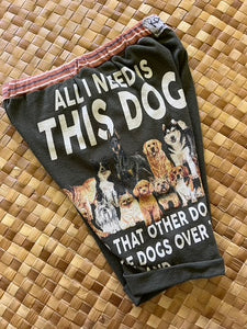 Kids Size 4 "Army Green Dog Pack" Beach Comber Shorts