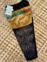 Load image into Gallery viewer, Kids Size 4 &quot;Gold &amp; Black Family&quot; ʻOpihi Picker Pants
