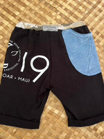 Load image into Gallery viewer, Kids Size 8 &quot;Blue &amp; Black Year of the Boar&quot; Beach Comber Shorts
