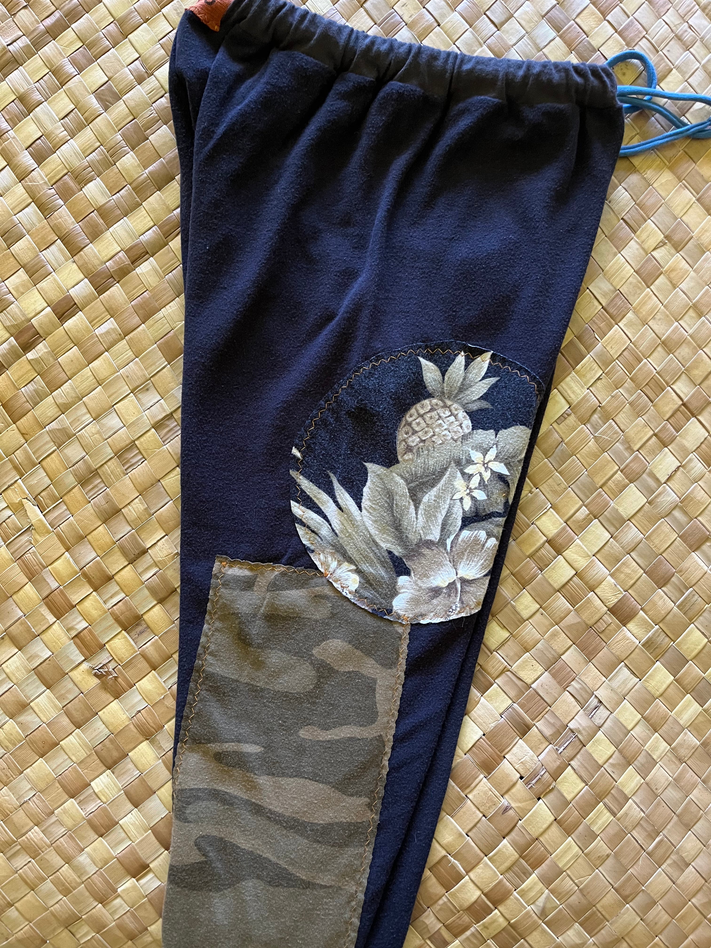 Kids Size 8 "Black Floral and Camo" Holoholo Pants