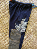 Load image into Gallery viewer, Kids Size 8 &quot;Black Floral and Camo&quot; Holoholo Pants
