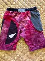 Load image into Gallery viewer, Kids Size 4 "Red &amp; Black Super Hero" Beach Comber Shorts
